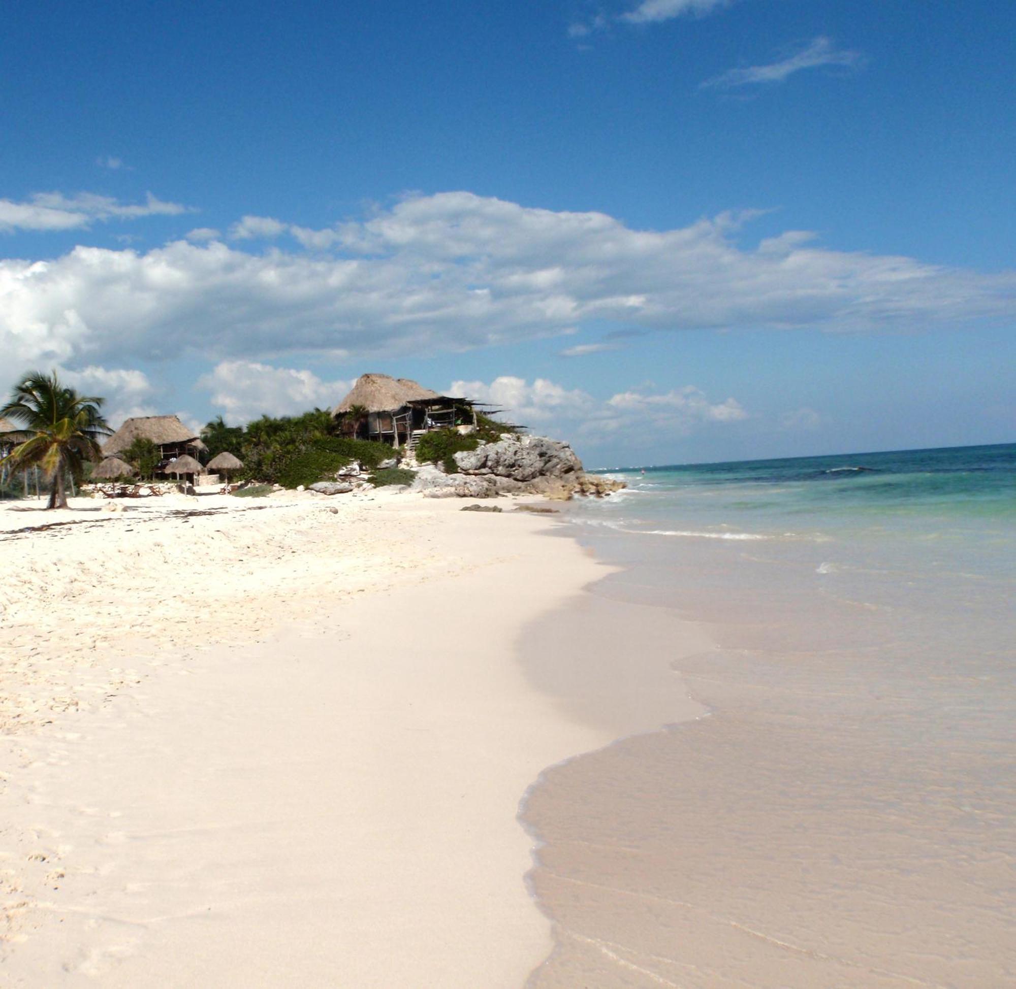 Punta Piedra Beach Posada Тулум Экстерьер фото