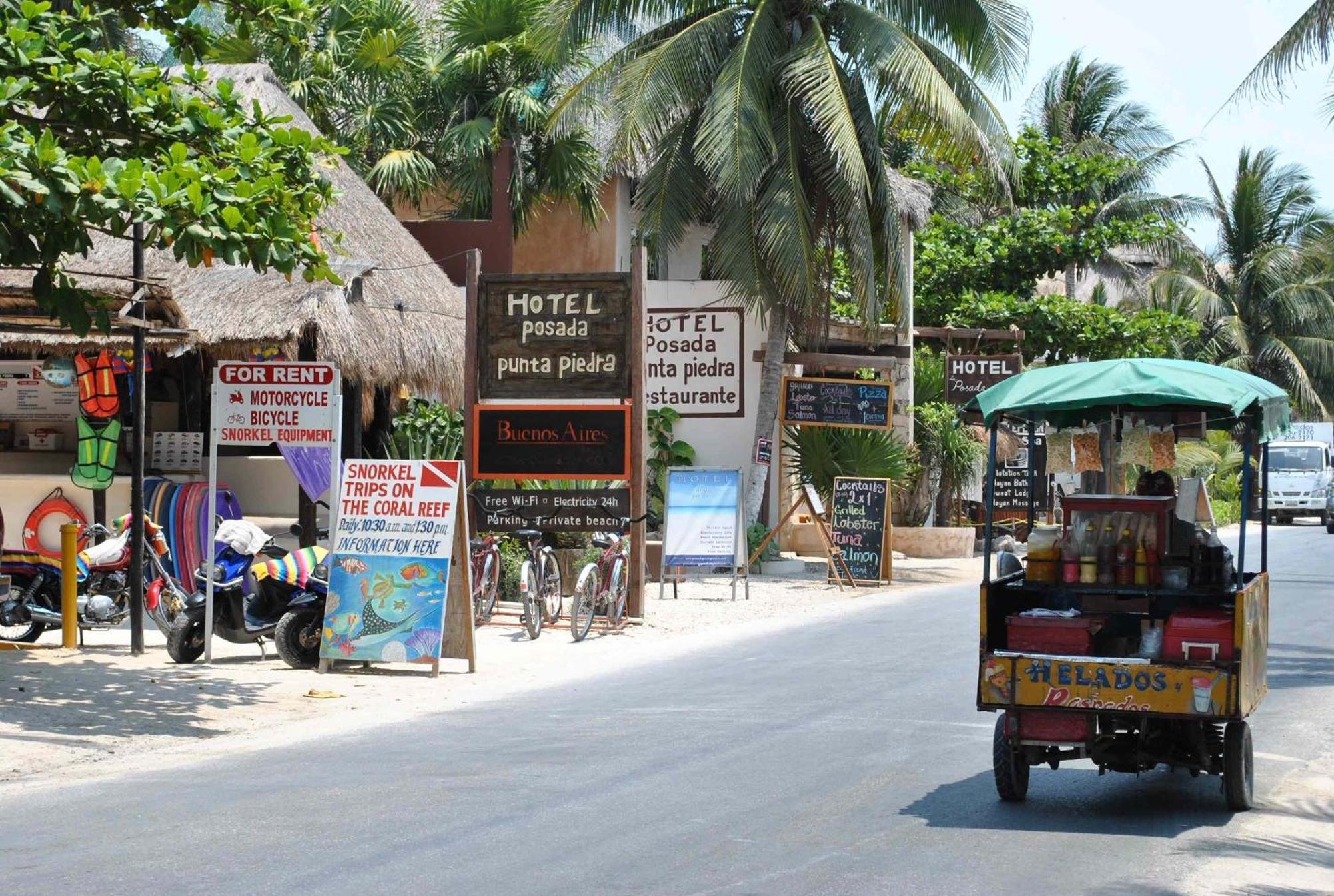 Punta Piedra Beach Posada Тулум Экстерьер фото