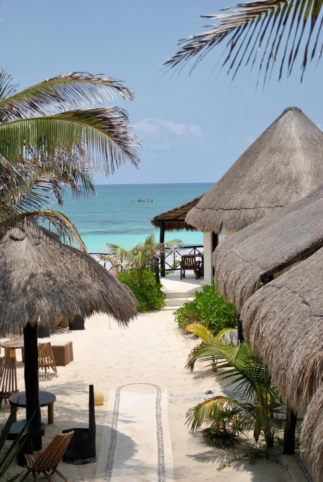 Punta Piedra Beach Posada Тулум Экстерьер фото