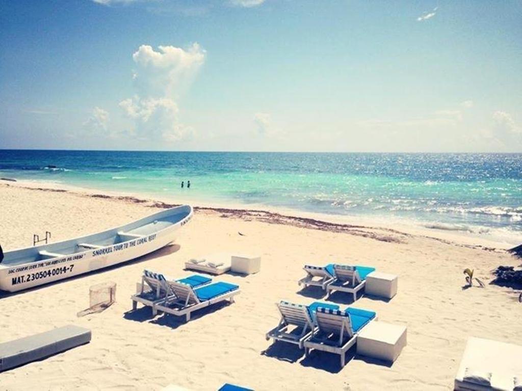 Punta Piedra Beach Posada Тулум Экстерьер фото